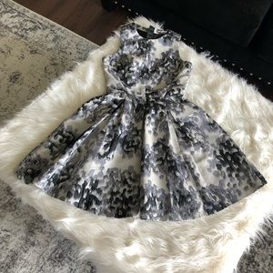 H&M Floral Grey Dress Size 6